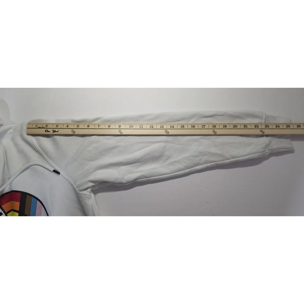 The North Face Mens Size M White Long Sleeve Pullover Hoodie‎